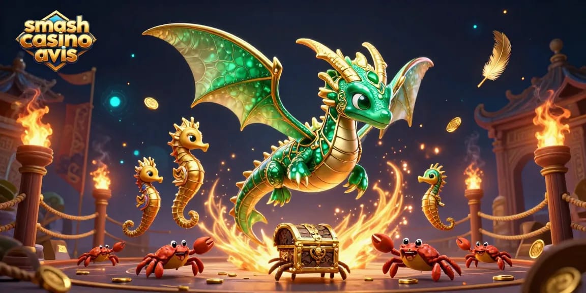 Évaluez la fiabilité de Smash Casino avec des éléments de jeu captivants et des créatures marines.