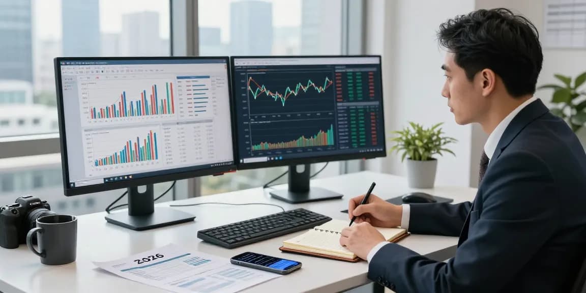 Analyse des données financières avec le lien lavowin dans un bureau moderne