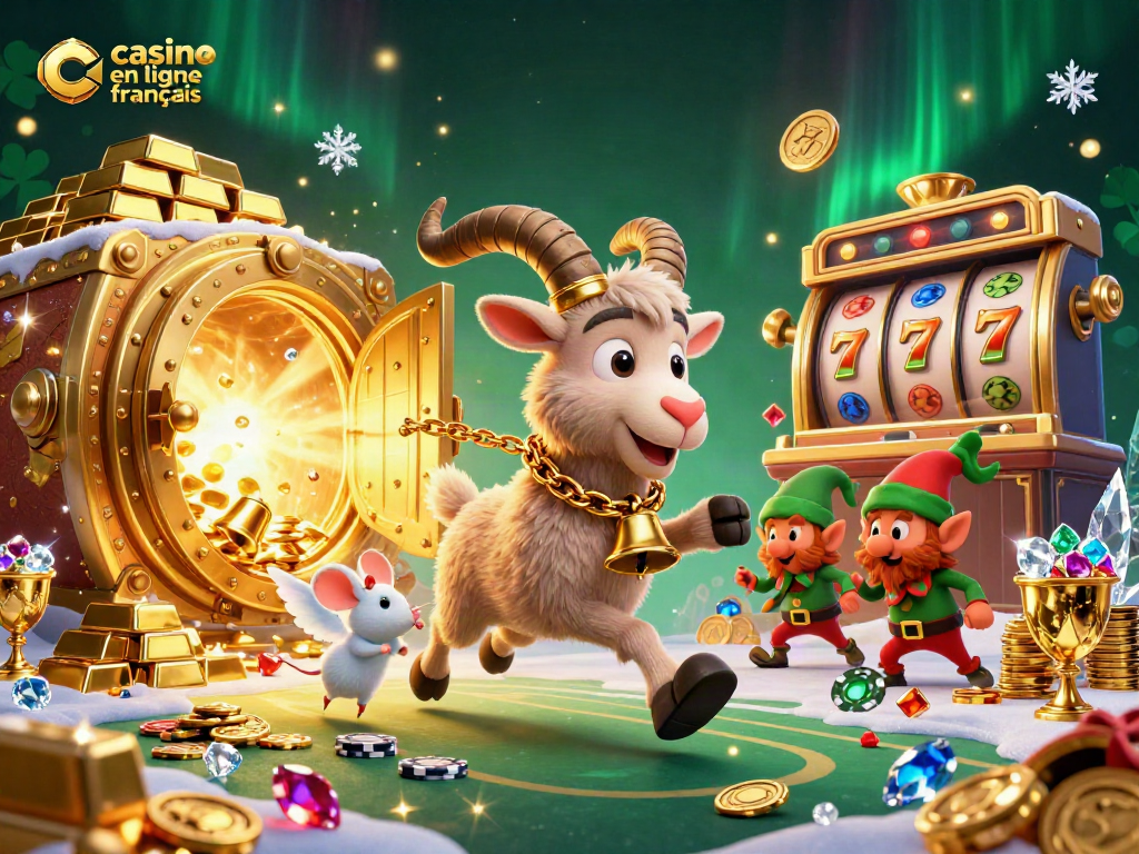 Jouez au casino en ligne français avec une scène festive et une action dynamique d'elfes et de créatures.