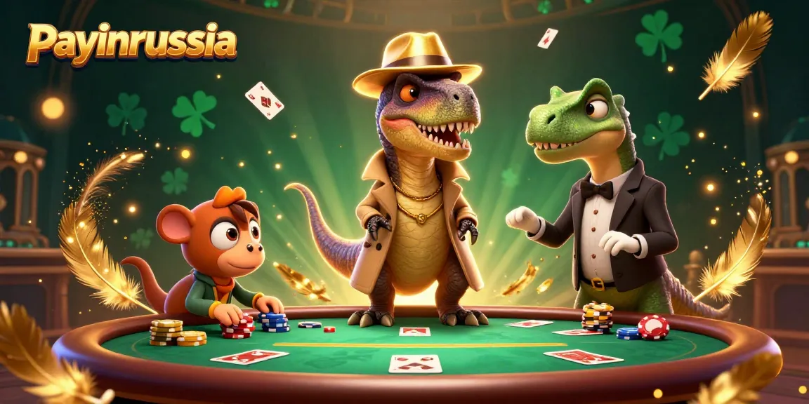 Payer facilement avec payinrussia tout en jouant au poker dans un casino animé.