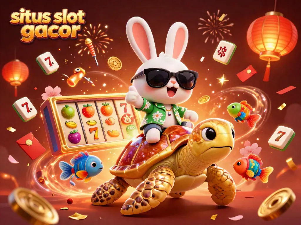 Engaging scene depicting the top gambling experience on situs slot gacor with vibrant characters and elements.