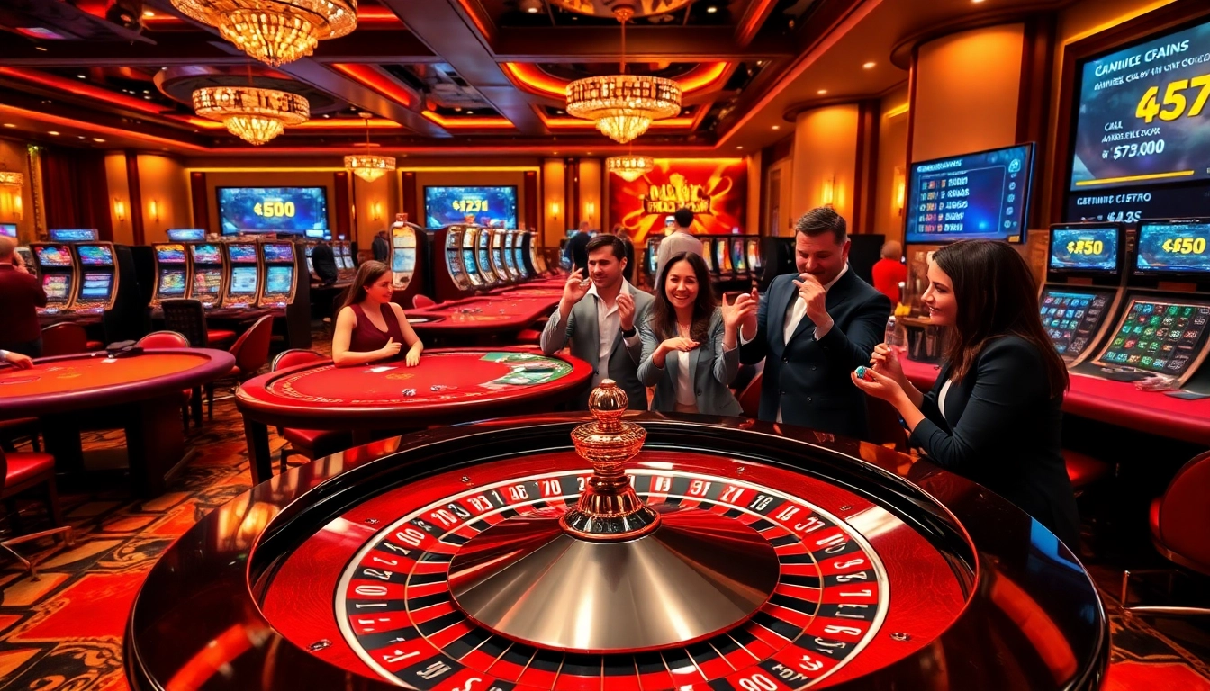 Experience the excitement of casino crypto en ligne with players enjoying games at a luxurious roulette table.