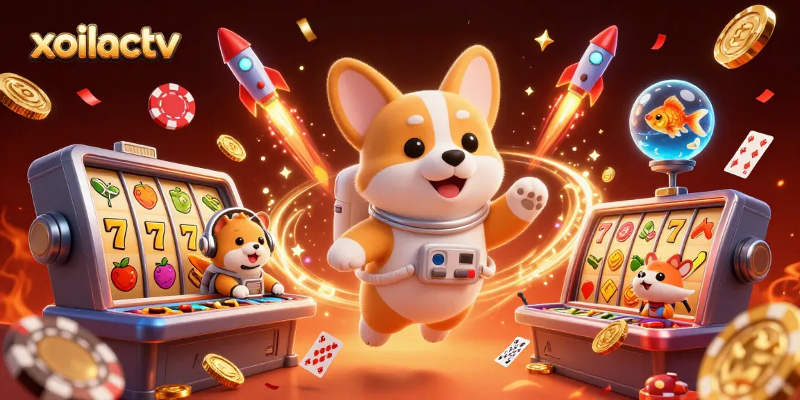 Experience thrilling gameplay with xoilactv's colorful casino scene featuring dynamic characters and vivid elements.