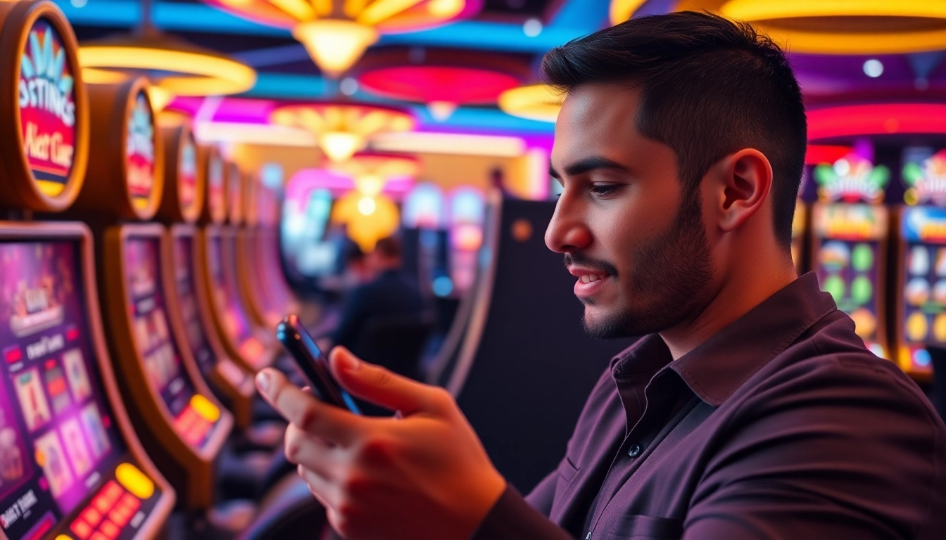 Jouer à des jeux excitants de casino en ligne avec une ambiance colorée et énergique. related image