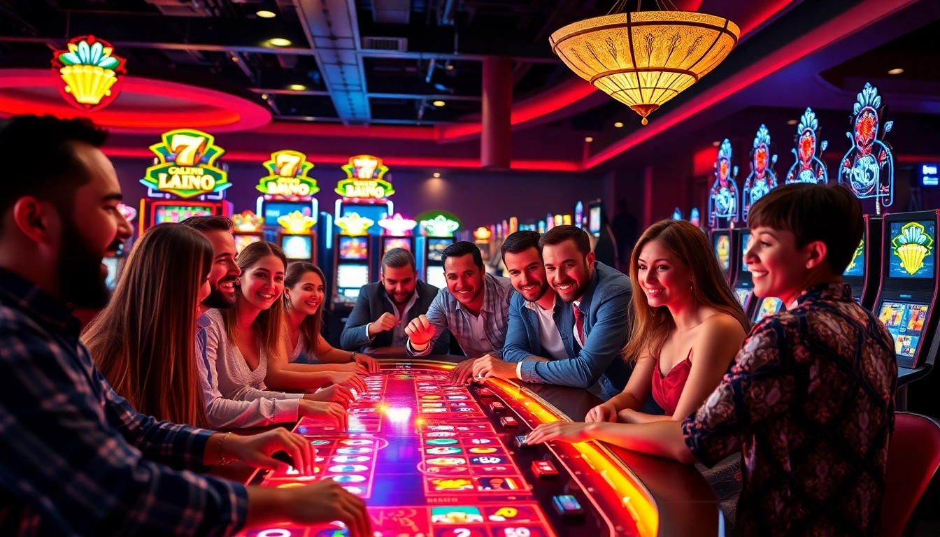 Jouer à des jeux de casino en ligne dans une ambiance dynamique et colorée. related image