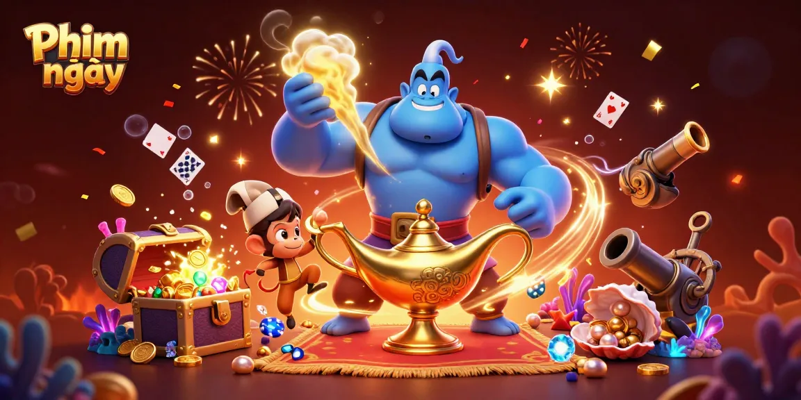 Engage with Phim mới by winning big at the casino amidst vibrant 3D characters and colorful gaming elements.