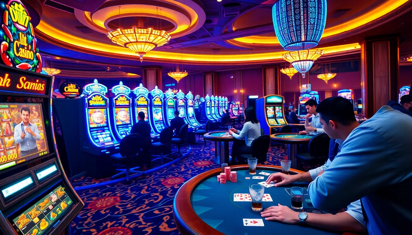 Jouer aux jeux captivants de casino en ligne dans un environnement dynamique. related image