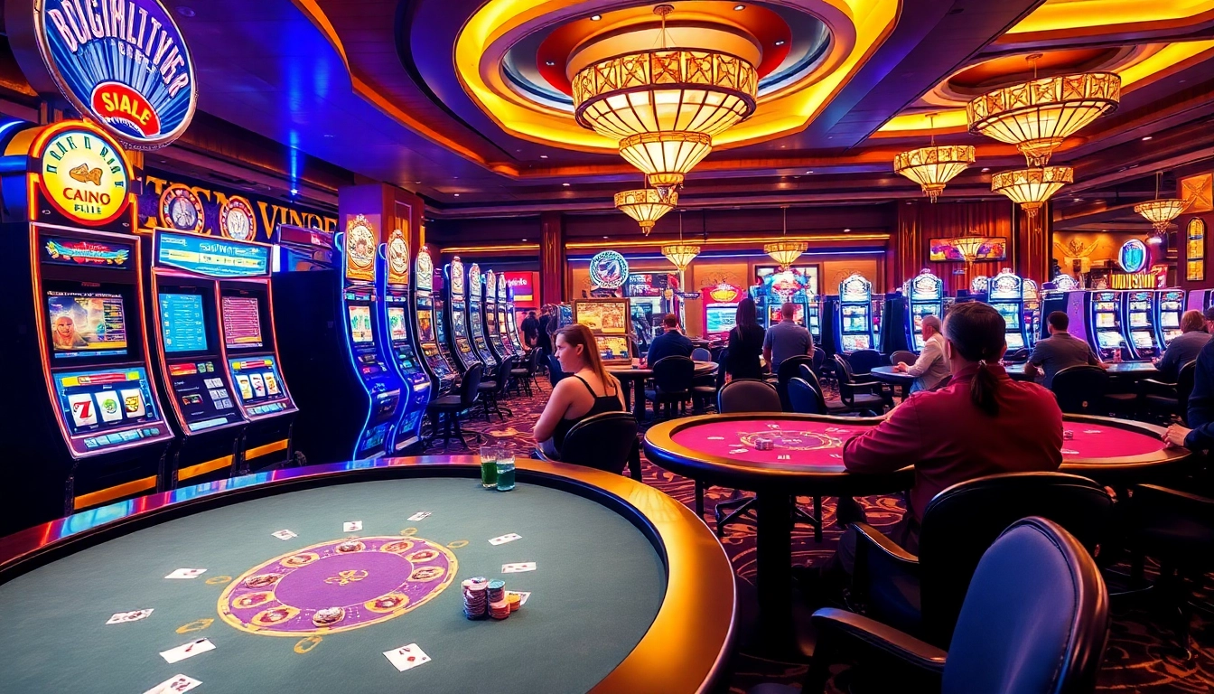 Jouer aux jeux captivants de casino en ligne dans un environnement dynamique.