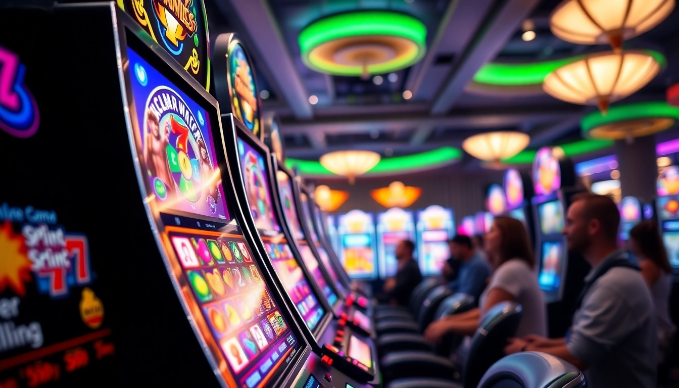 Jouer aux machines à sous en ligne avec des graphismes captivants et des joueurs enthousiastes. related image