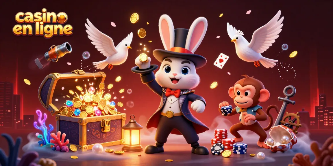 Jouer au casino en ligne avec un magicien, une colombe et un singe espiègle pour des gains en or