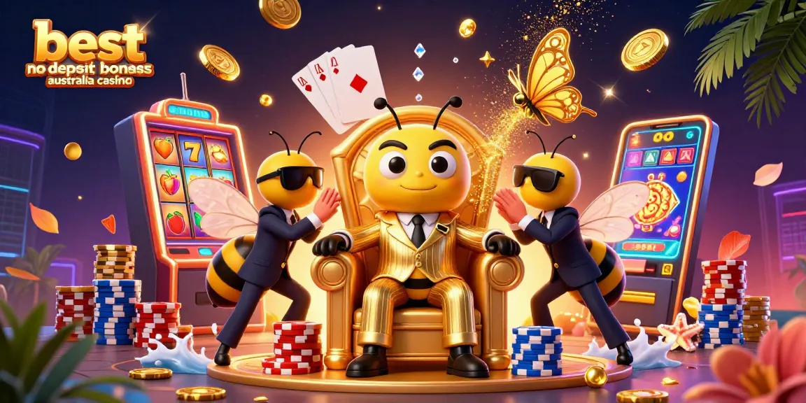 Experience the excitement with the best no deposit bonuses australia casino showcasing vibrant slot machines and dynamic casino elements.