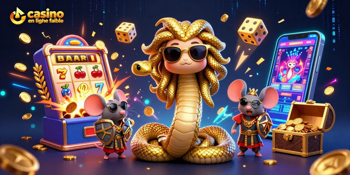 Jouer au casino en ligne fiable avec Medusa et un guerrier souris dans un décor féérique