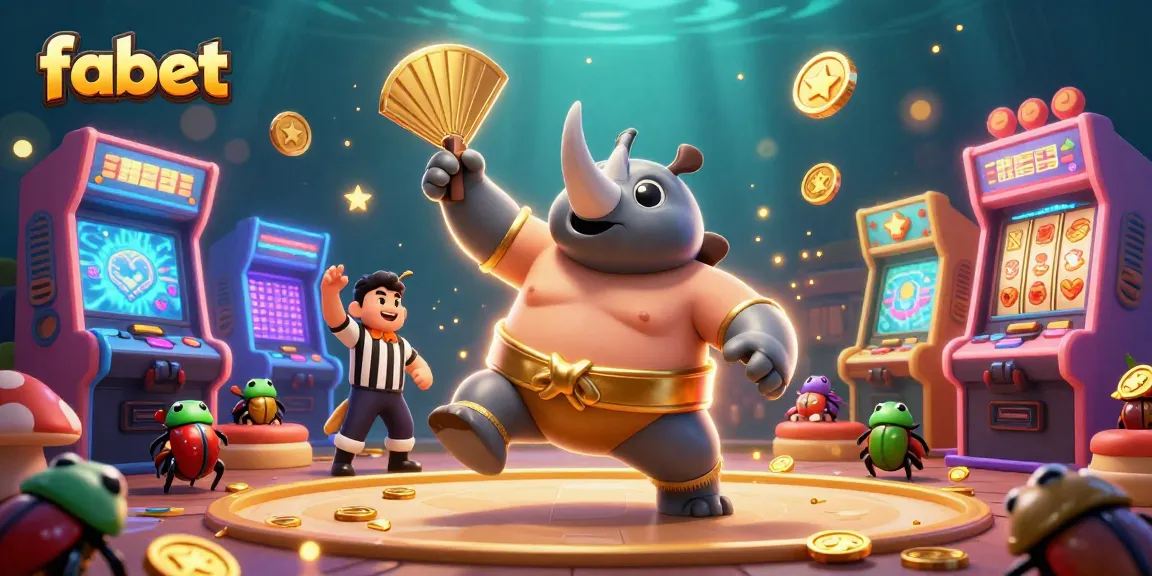 Fabet unleashes a thrilling casino experience with cartoon beetles and vibrant gaming elements.