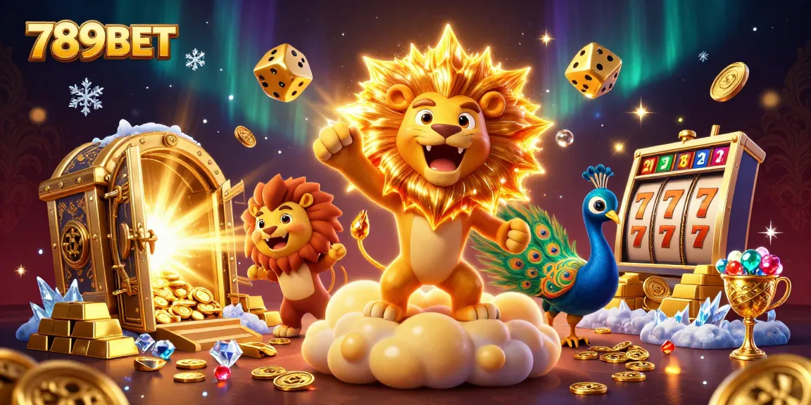 Experience the excitement of winning with 789BET's dynamic casino scene, featuring giant treasure and slot games.
