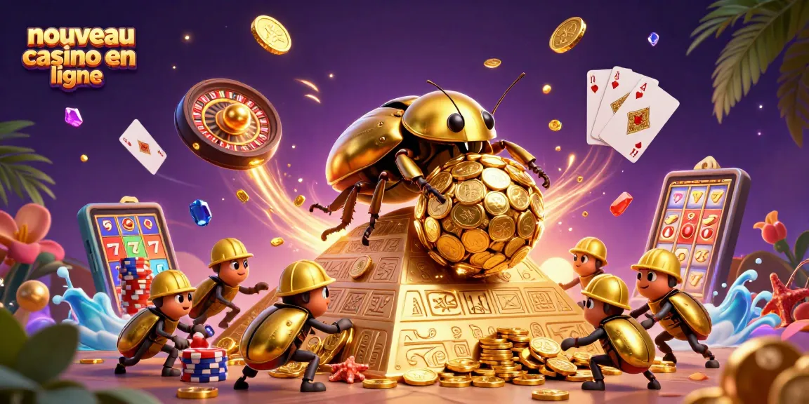 Plongez dans l'univers du nouveau casino en ligne avec des symboles et des jeux captivants.