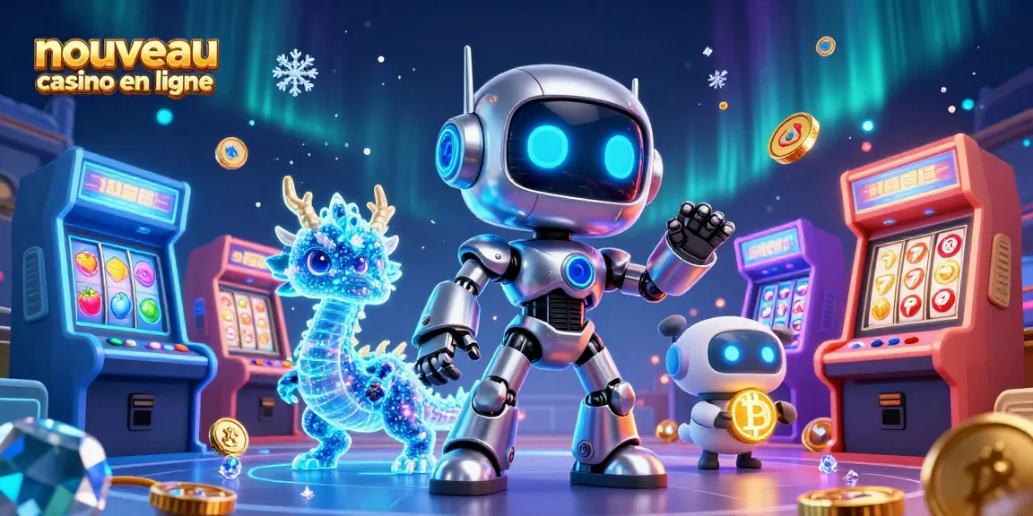 Jouez à des jeux captivants dans un nouveau casino en ligne avec des personnages futuristes et des machines à sous riches en couleurs.