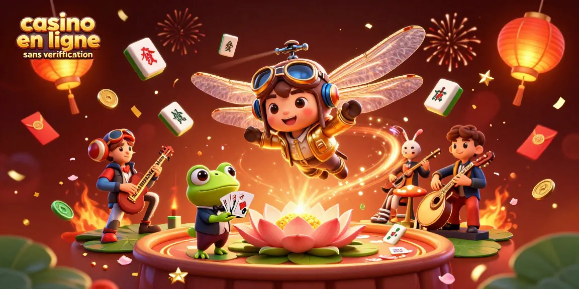 Jouez au casino en ligne sans vérification avec des animations festives et des personnages captivants.