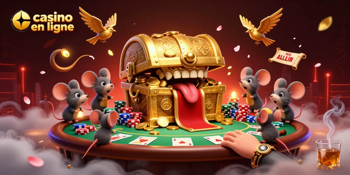 Profitez d'une expérience captivante dans le casino en ligne avec des personnages amusants et des éléments de poker colorés.
